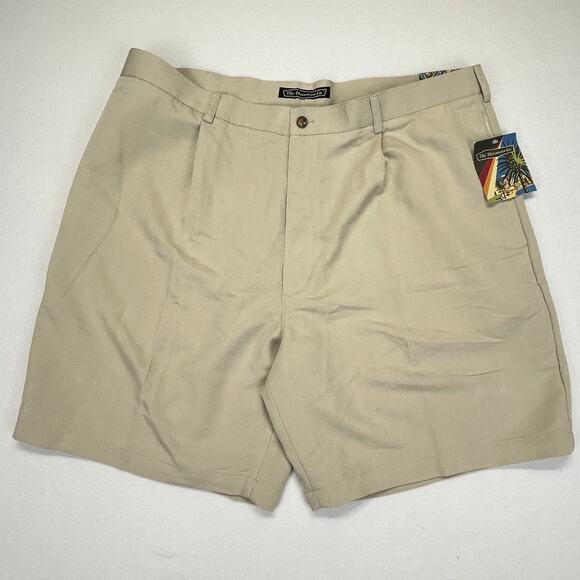 Havanera Co Shorts Mens 42x8 Beige NEW Outlet Pleated Front Beach Chino Golf - Picture 1 of 16